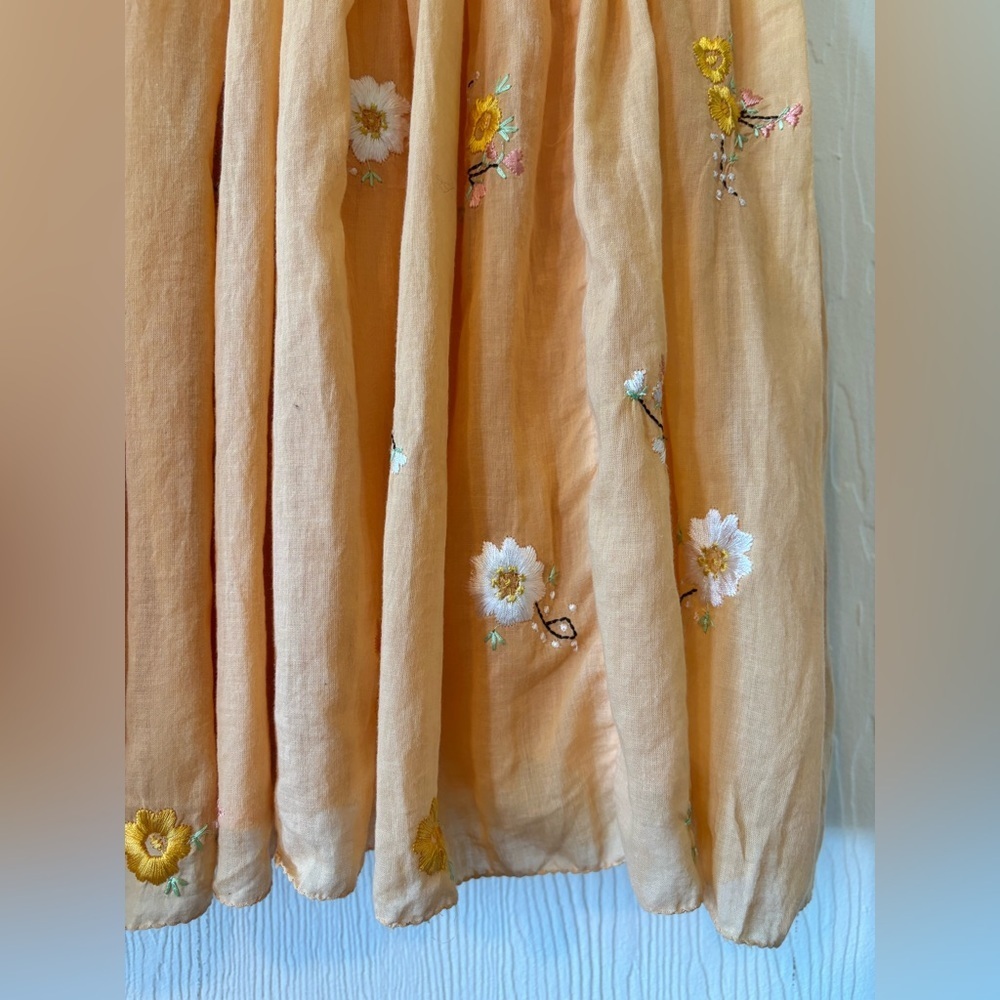 Free People Yellow Floral Mini Dress - Picture 9 of 16